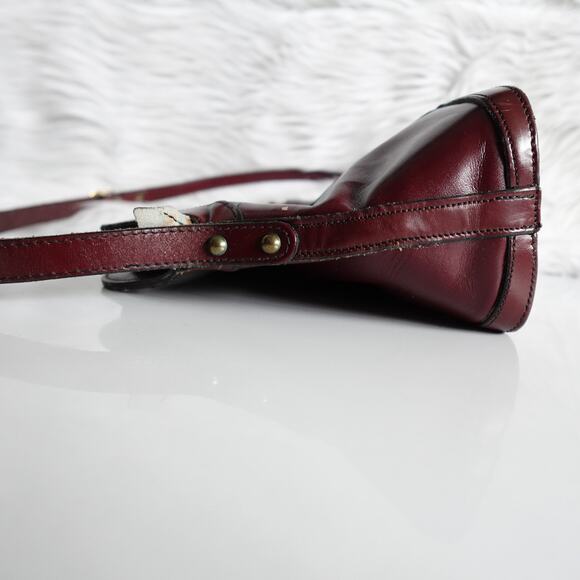 Vintage 60s 70s John Romain Red Leather Shoulder Bag - Picture 6 of 16